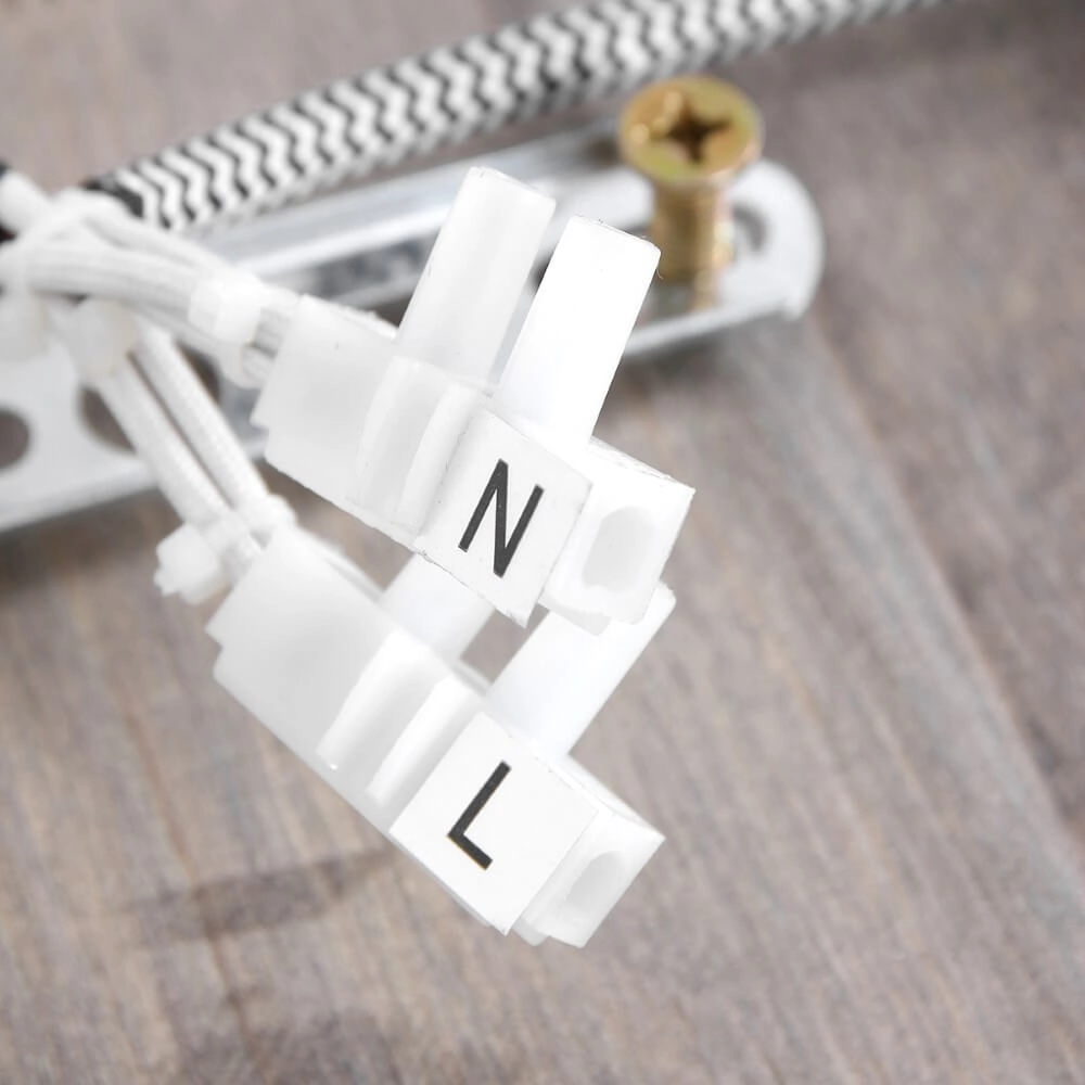 Plafonnier industriel Gearwood 3 lumières blanc avec bois Steinhauer 8712746135428