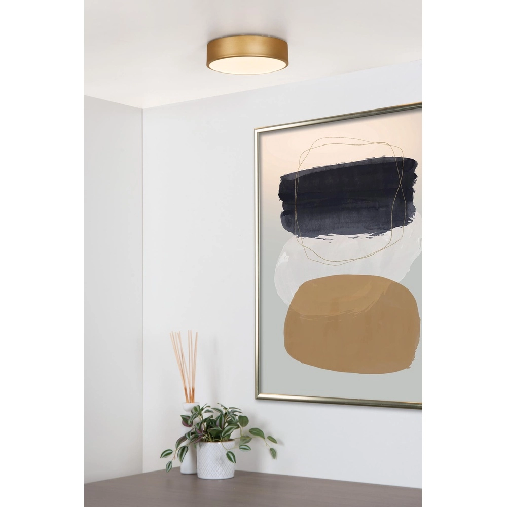 Éclairage de plafond Unar Ø 20cm - 2700K - or Lucide 5411212791849