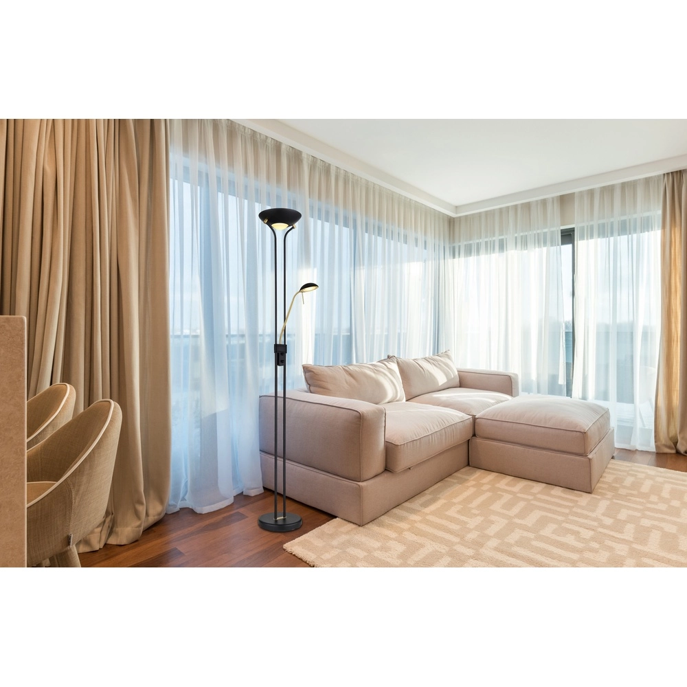 Lampe de lecture Leonas Noir Globo 9007371439669