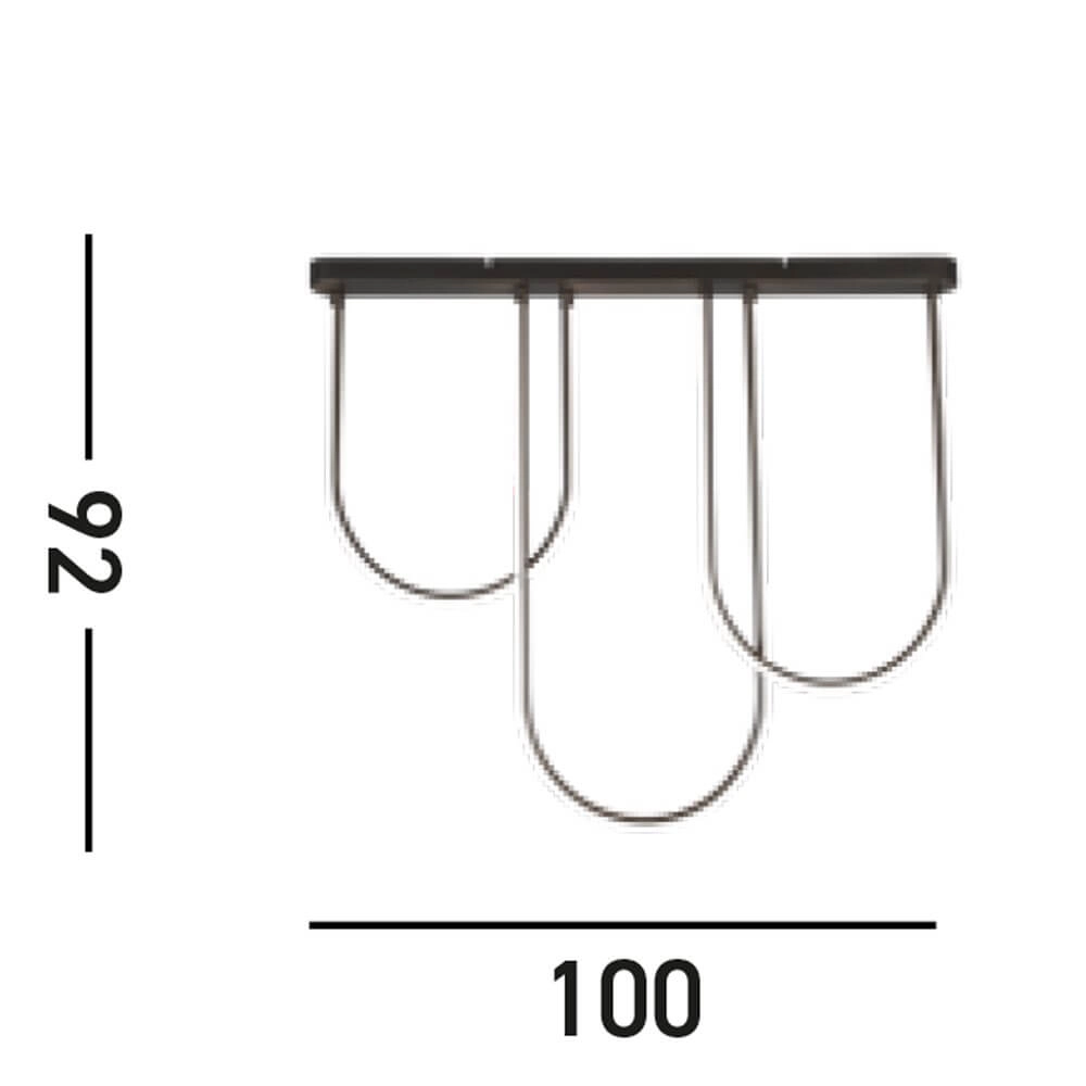 Plafonnier Chime noir Searchlight 5053423274515