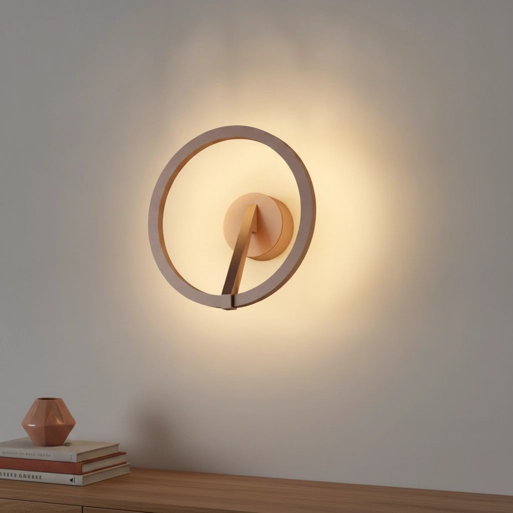 Lampe murale de conception Oregon Ø 22cm - Bronze brossé