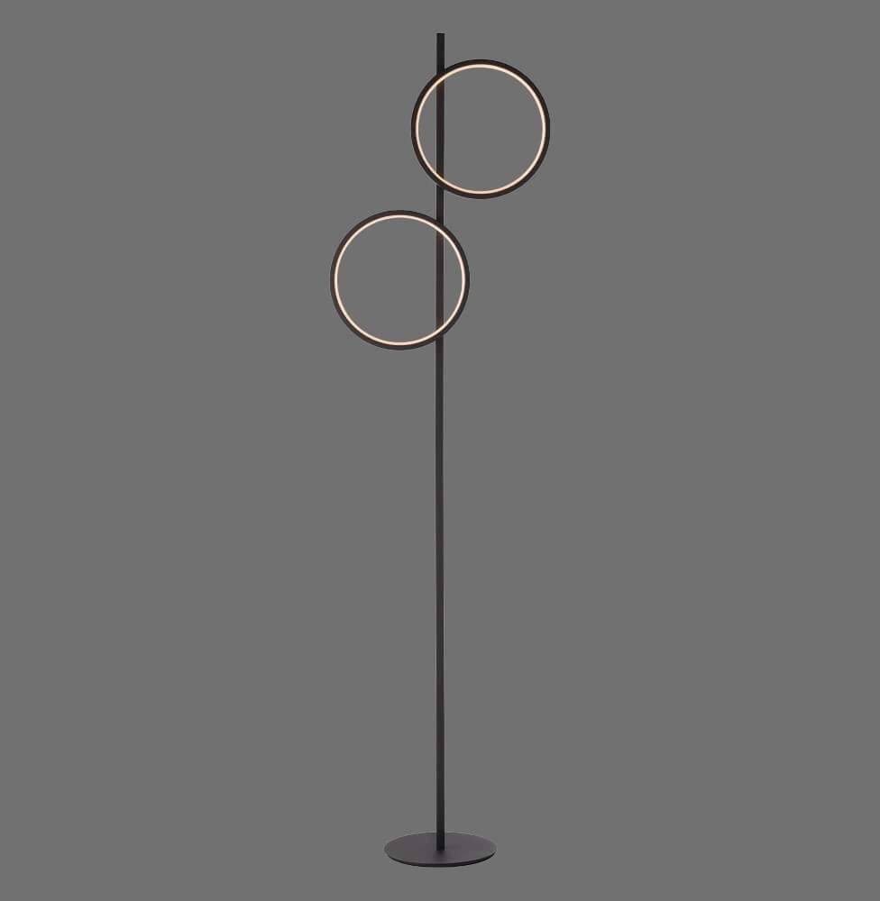 Lampadaire Mini Ritus noir Just Light 4043689000233