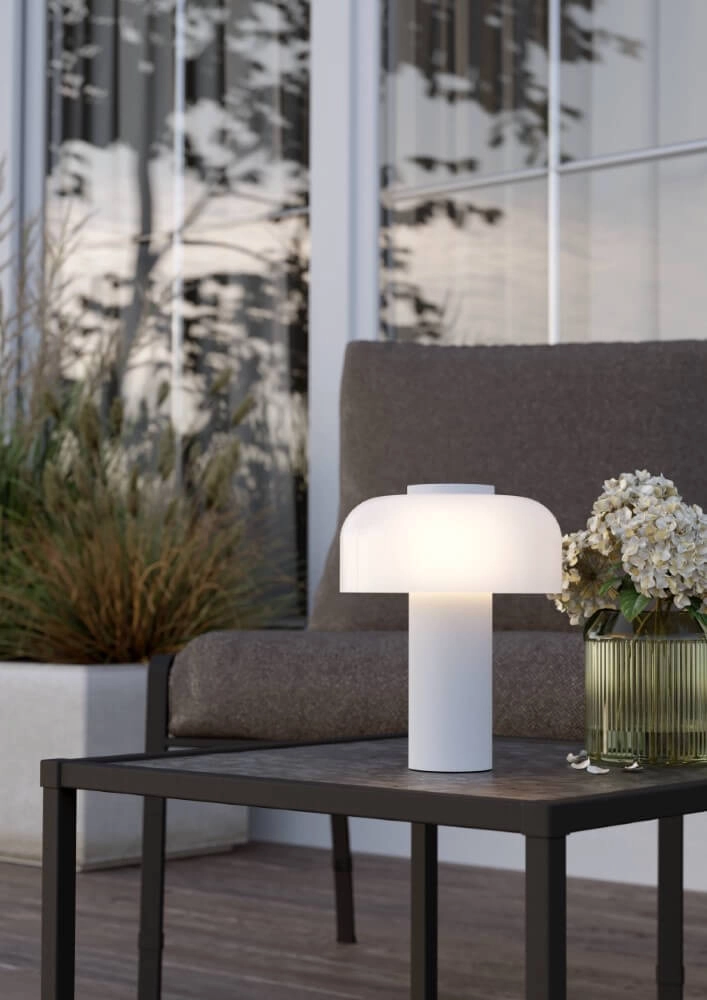 Lampe de table design Ponente blanc Eglo 9008606297856