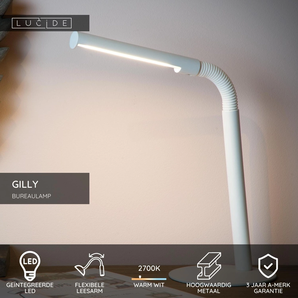 Lampe de bureau Gilly Blanc Lucide 5411212361097