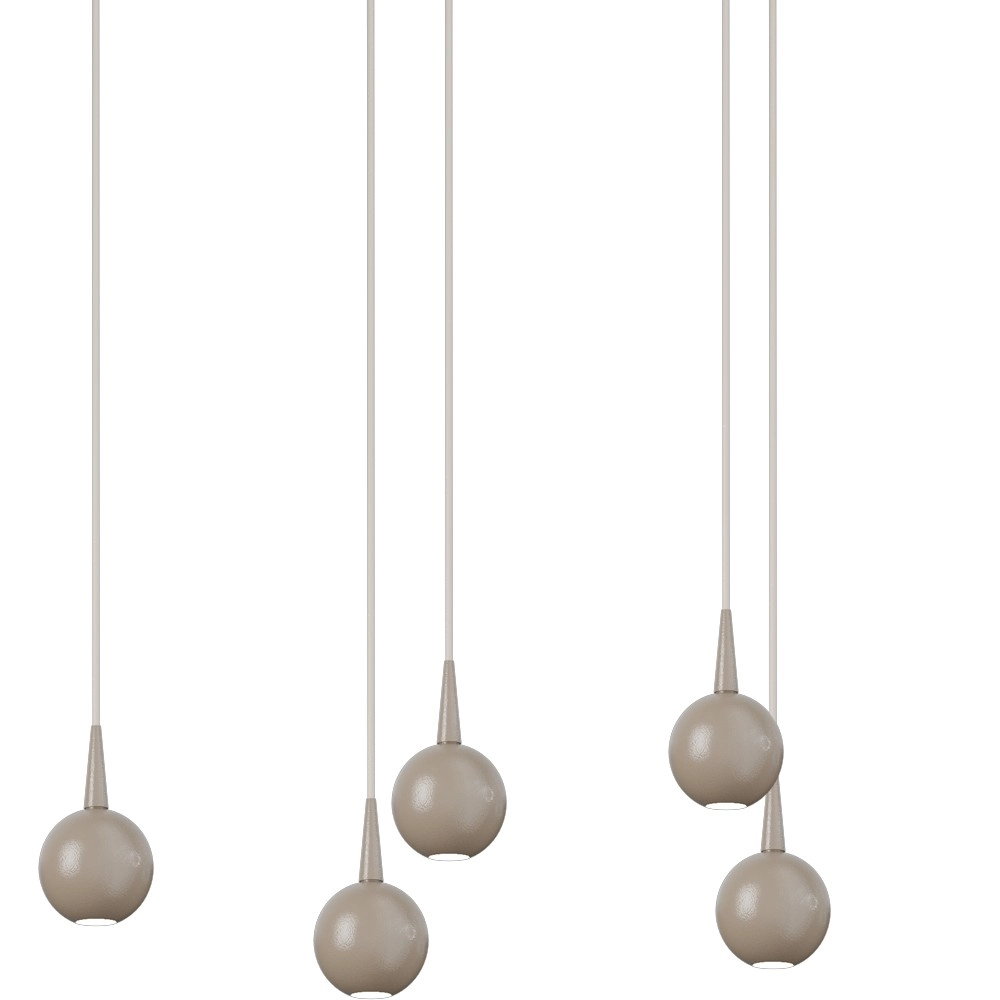Lampe suspendue à 8 lampes Talana 130 cm beige terra Ø 6 cm DTW Masterlight 8718121389189