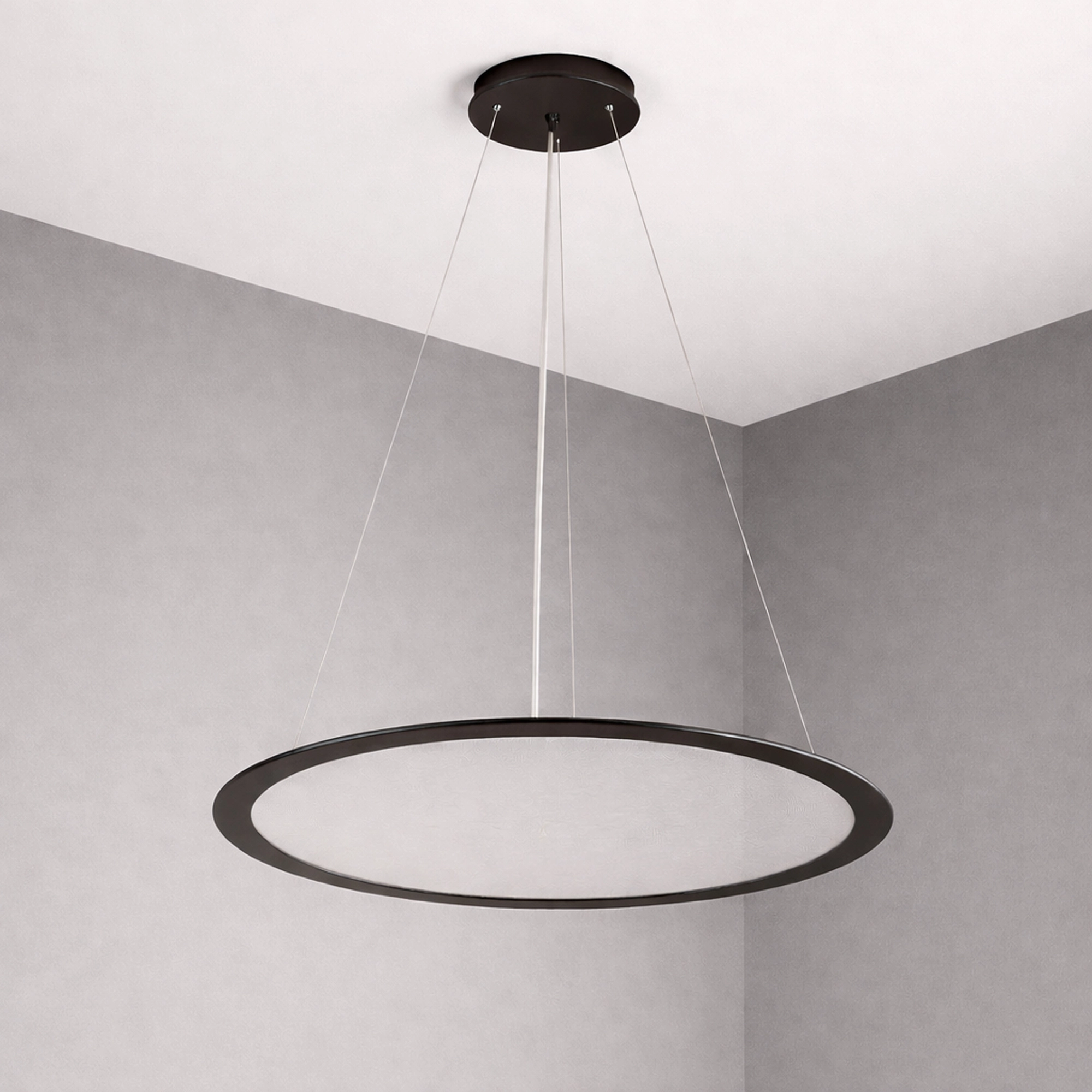 Lampe suspendue Vistina Ø 58 cm noir Lyora 5053423272641