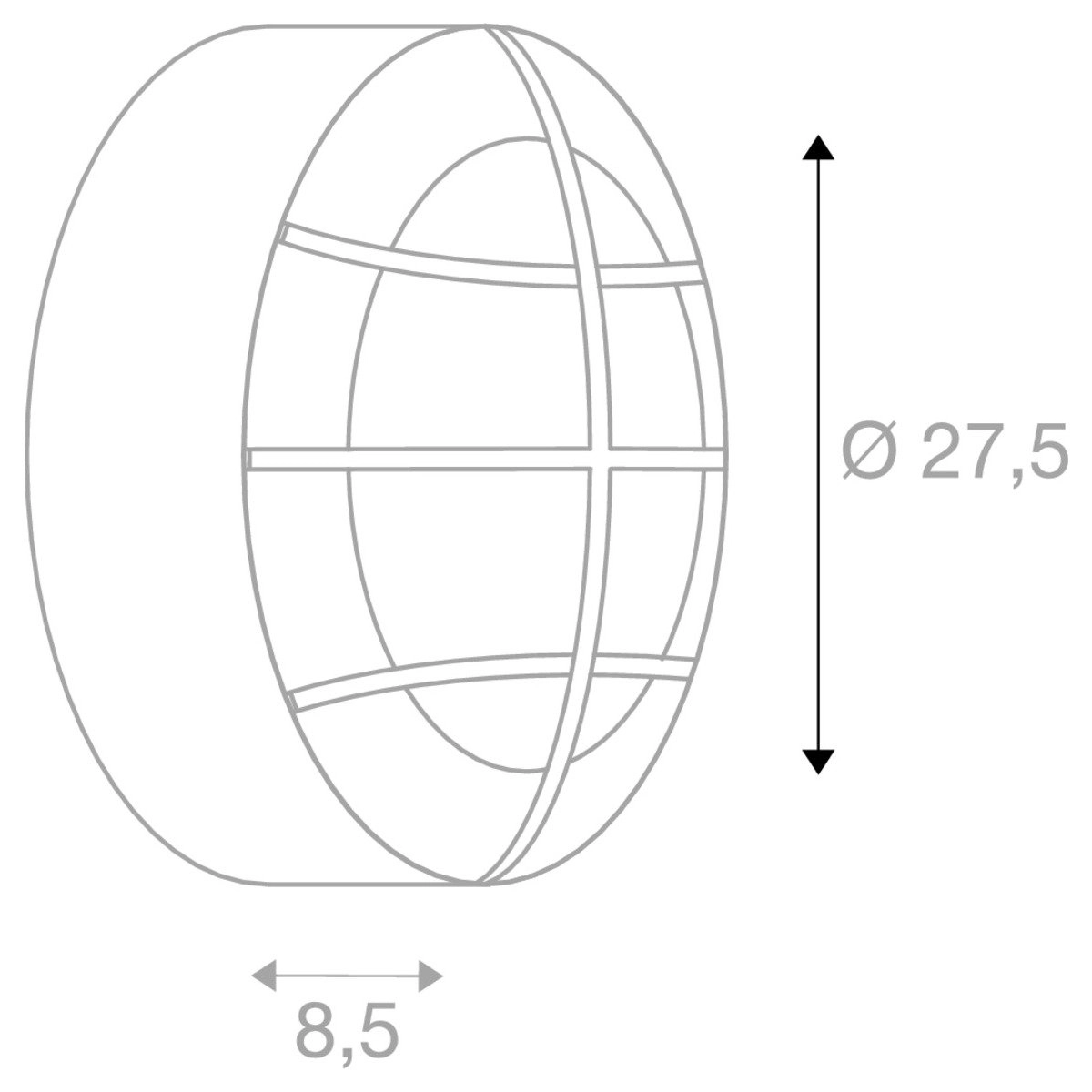 Bulan Grid applique/plafonnier design SLV 4024163110945