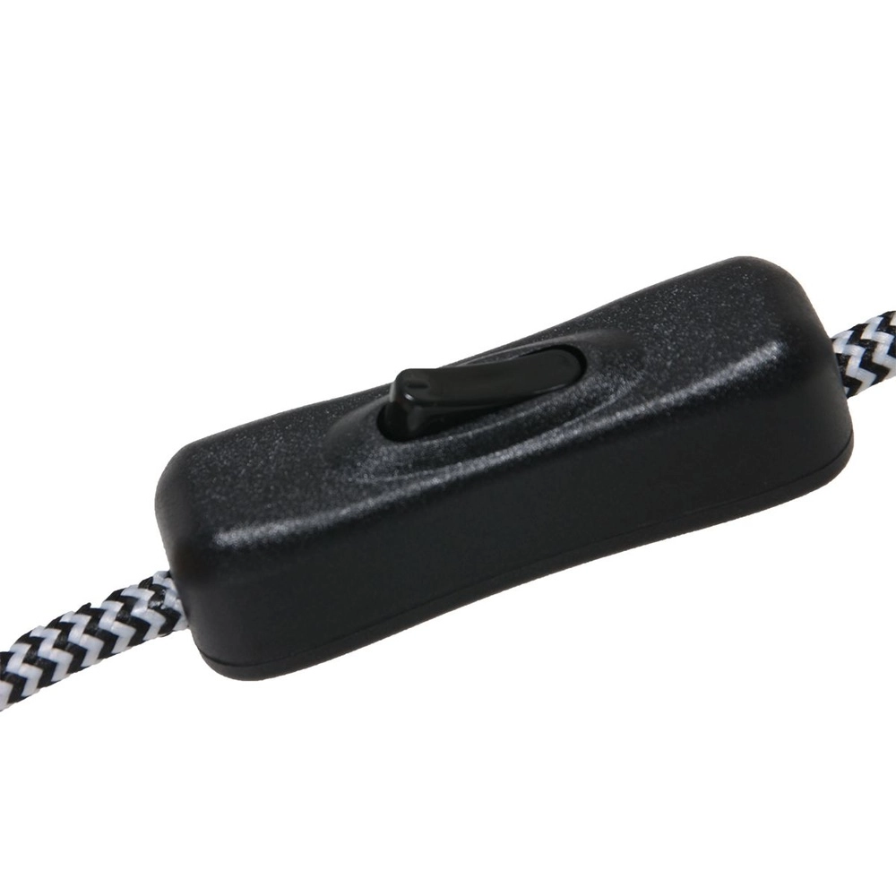 Applique murale Elegant Classy noir avec capuche en rotin Steinhauer 8712746182439