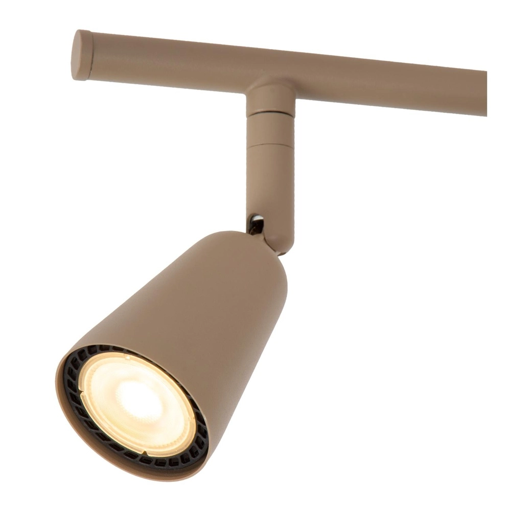Projecteur de plafond Tiana Taupe 4 clairs Lucide 5411212650399