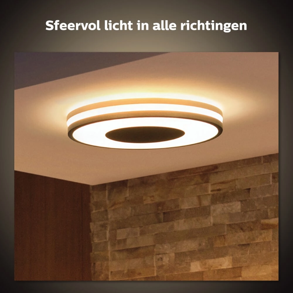 Plafonnier Hue Being - White Ambiance Ø 34,8 cm noir Philips 8719514341135