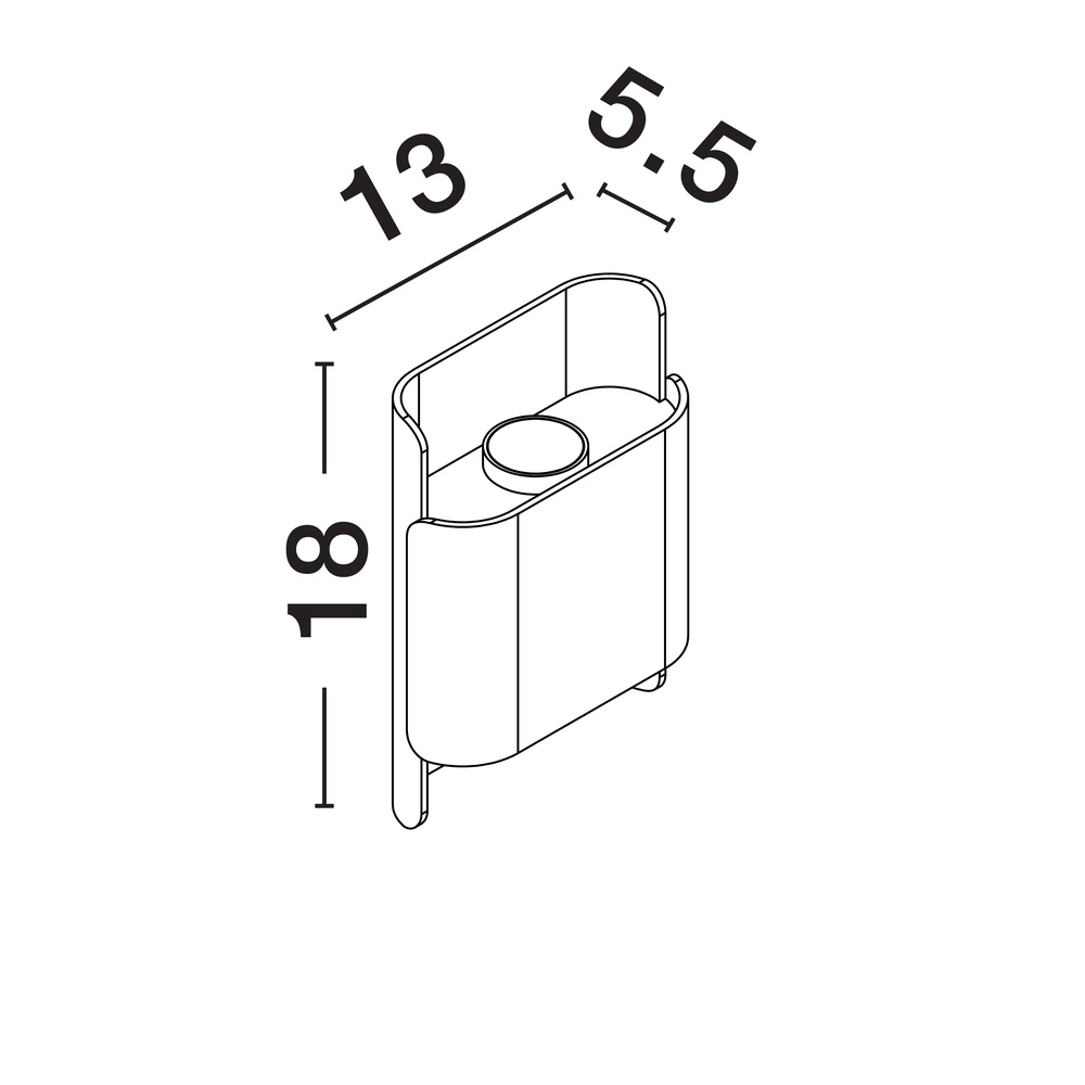 Spot apparent blanc Polly 18cm Lyora 5212017465177