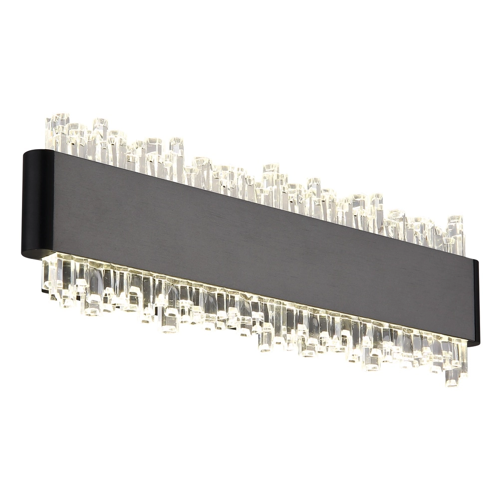 Lampe murale noire Stalagmita 25 cm