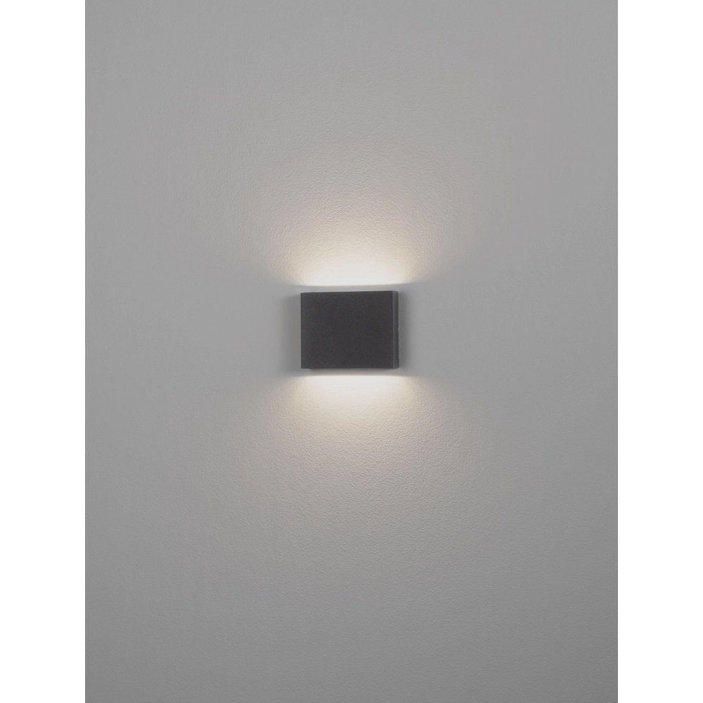 Spot mural épuré Tick Plaquette haut et bas noir Lyora 5212017453631