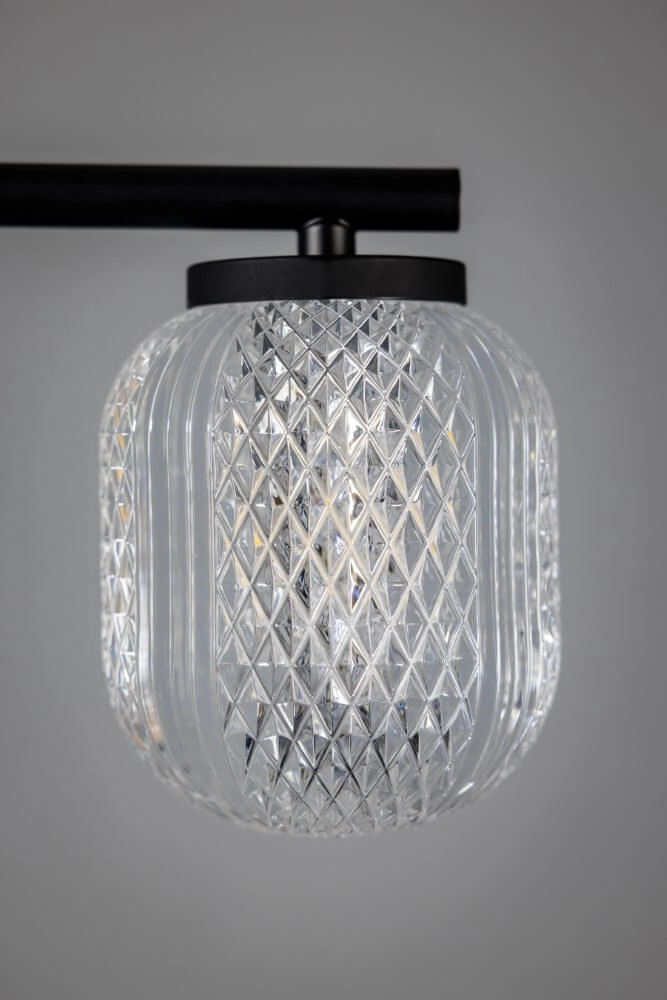 Suspension droite Kristel 5 lumières noir ETH 8720195309161