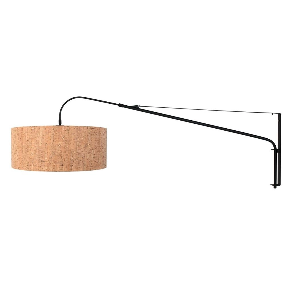 Lampe murale noire Elegant Classy avec un chapeau en liège de 50 cm Ø Steinhauer 8712746180398