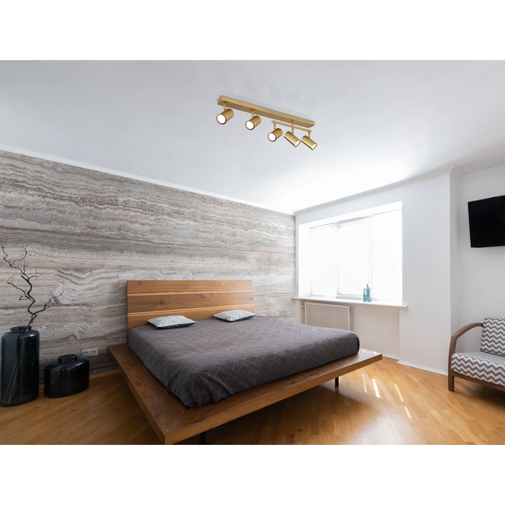 Lampe de plafond à 5 lumières Robby Or Globo 9007371449088