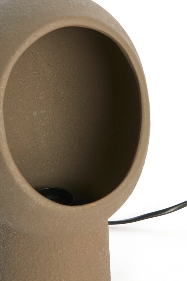 Lampe de table Monk marron 30cm Light & Living 8717807706272