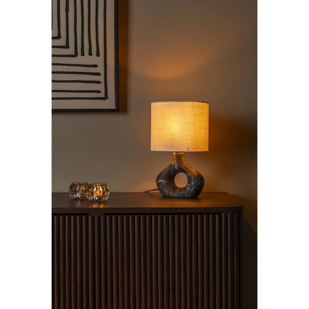 Lampe de table Tomeo Noir avec capuche blanche Lucide 5411212470287