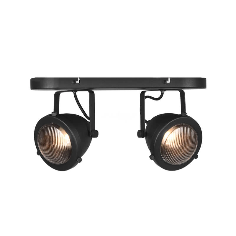 Local industriel Moto led 2 lumières noir