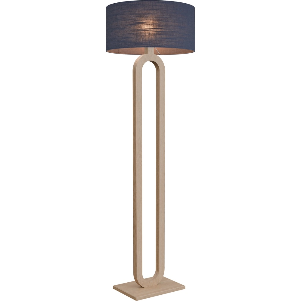 Lampe de pied Sino Loop Bois clair