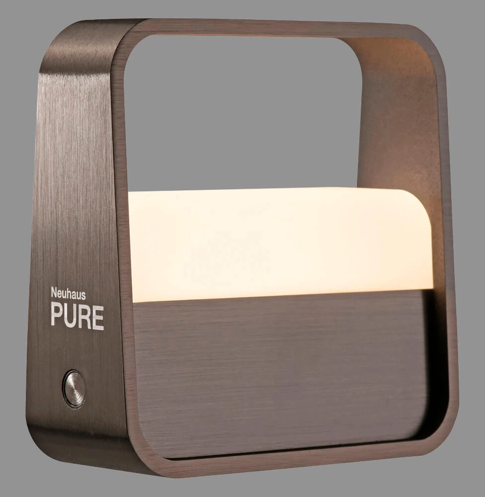 Lampe de table design Pure Go brun Paul Neuhaus 4012248383384