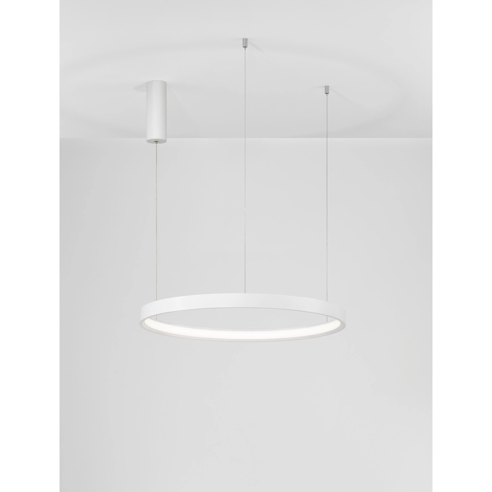 Suspension ronde Perrine blanc Ø 60cm Lyora 5212017438423