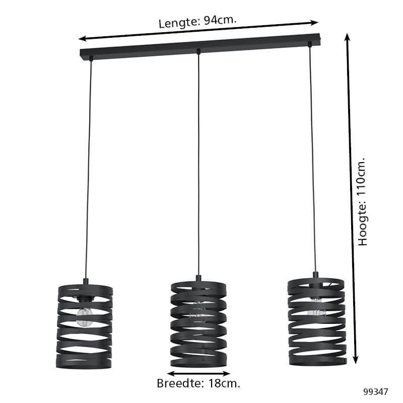 Suspension de table à manger Cremella 3 x E27 Eglo 9002759993474