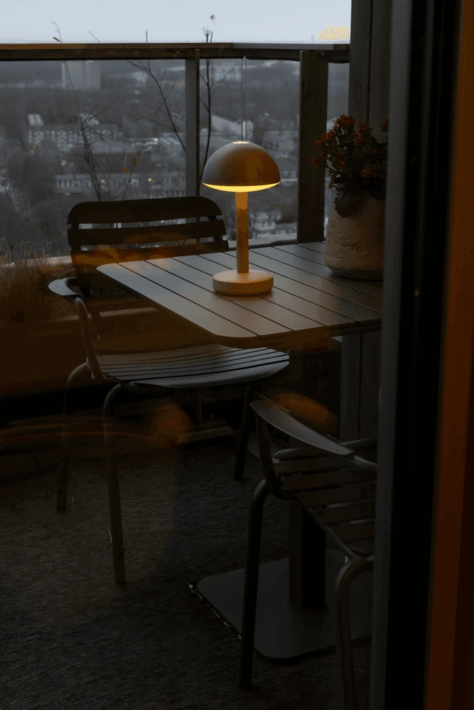 Lampe de table rechargeable Bug Beige Humble 7446023313322