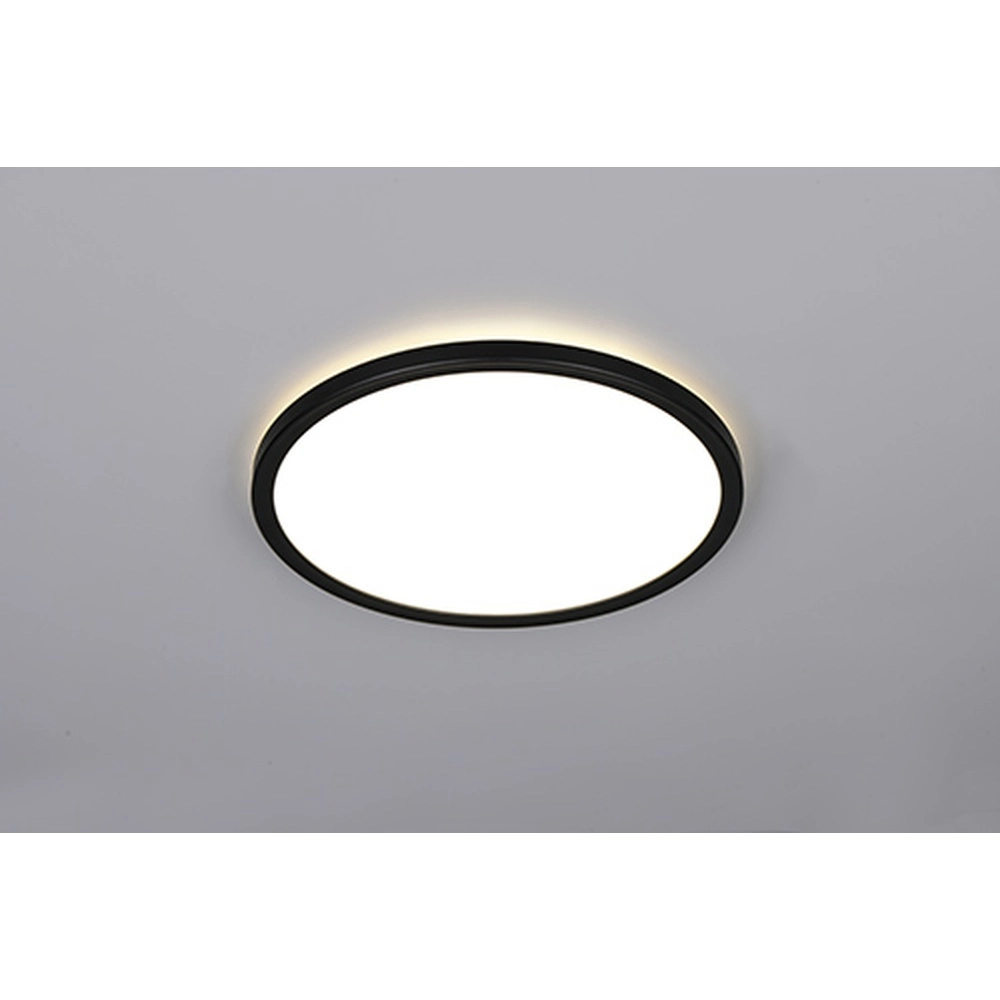 Éclairage de plafond rond Emra noir Ø 29cm Trio 4017807704143