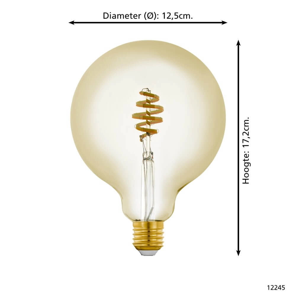 Ampoule de lampe LED Zigbee - E27 - 4.9 watt - 2200-6500K - G125 Eglo 9002759122454