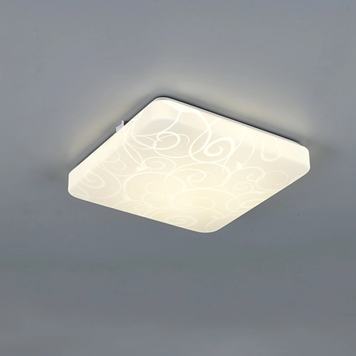 Lumière carrée au plafond Mandria IV Blanc