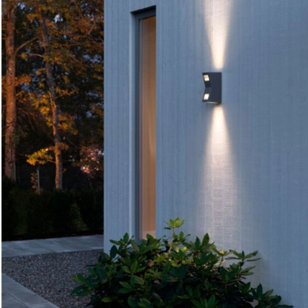 Spot murale Potenza Haut - Bas - Façade anthracite KonstSmide 7318307956375