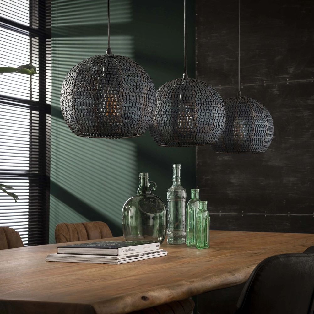 Lampe suspendue à l’échelle 3L Armor 3x Ø 26cm Lyora 8716803512894