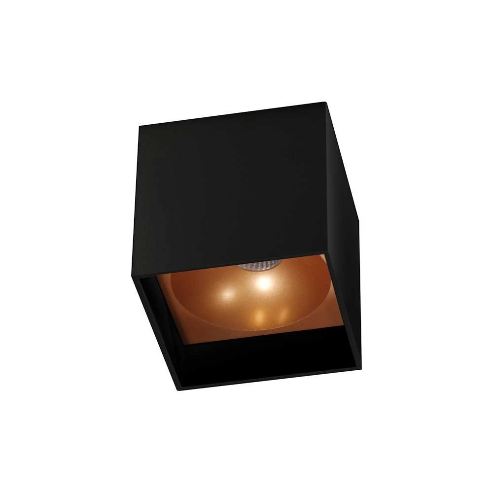 Spot LED noir Brock avec de l'or Artdelight 8719831731664