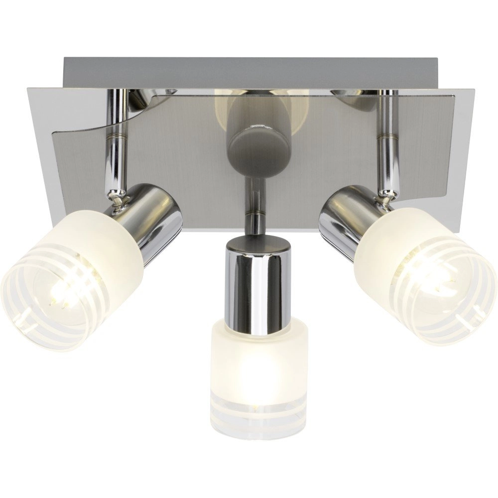 Spot de plafond design Lea 3 gris clair