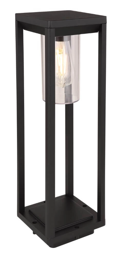 Lampe d'extérieur sur pied noire Candela 50 cm