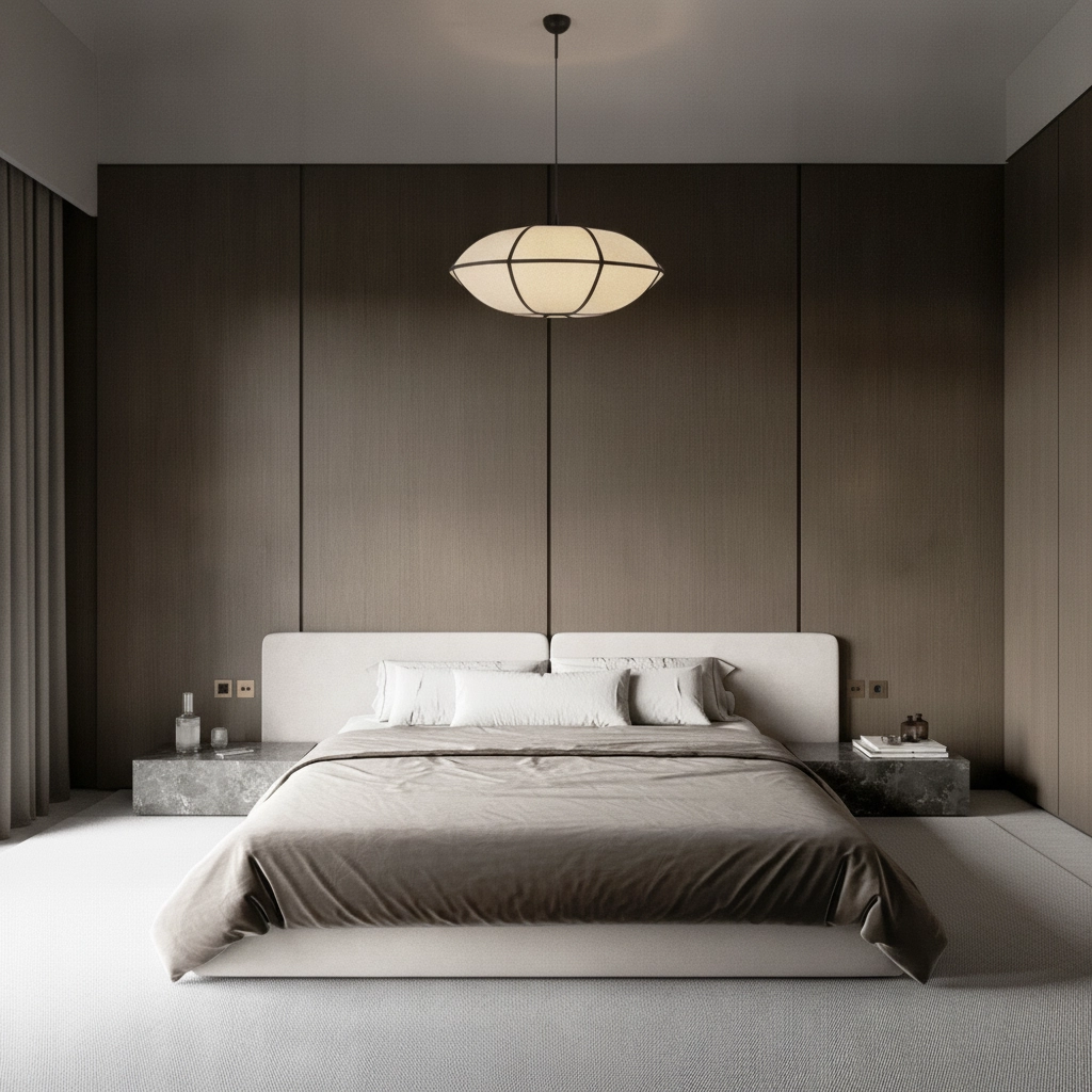 Lampe suspendue Brera noir avec blanc Ø 70cm