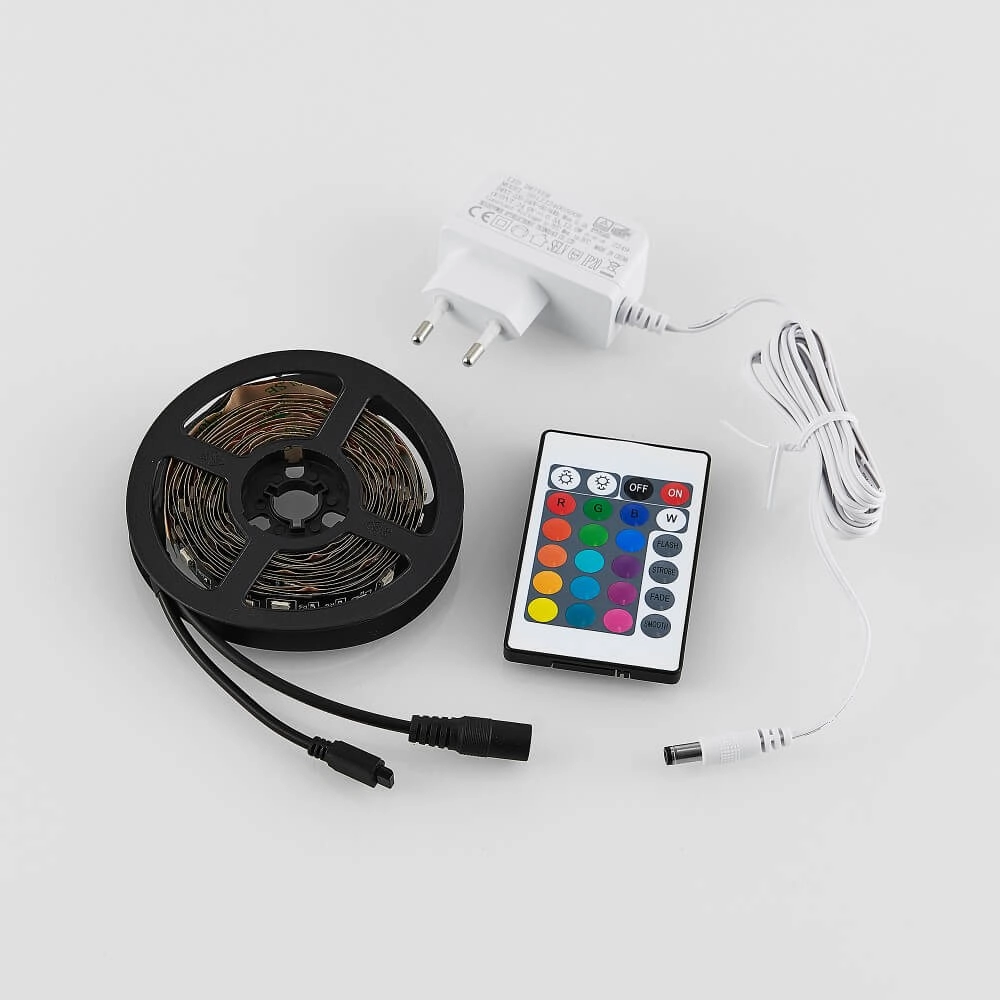 Bande LED Gaming Grip RGB 3m noir Trio 4017807577310