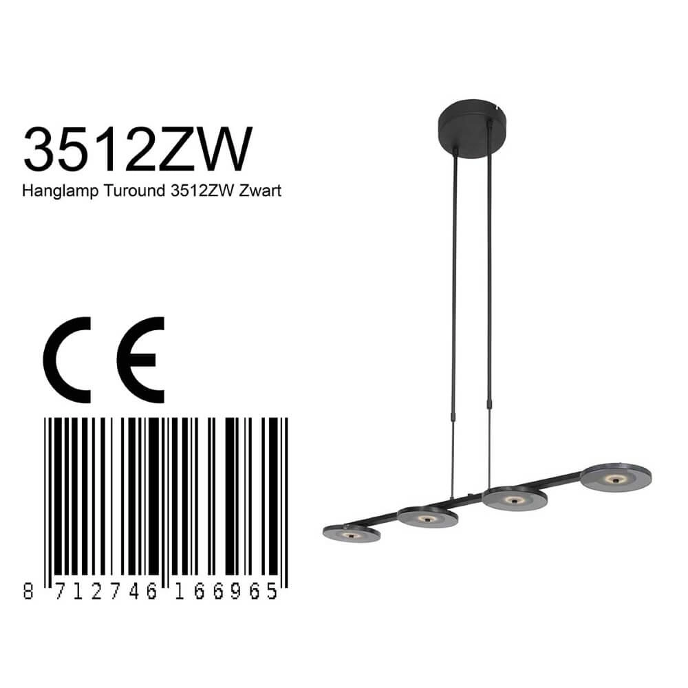 Lampe de bureau LED noire Turound Steinhauer 8712746166965