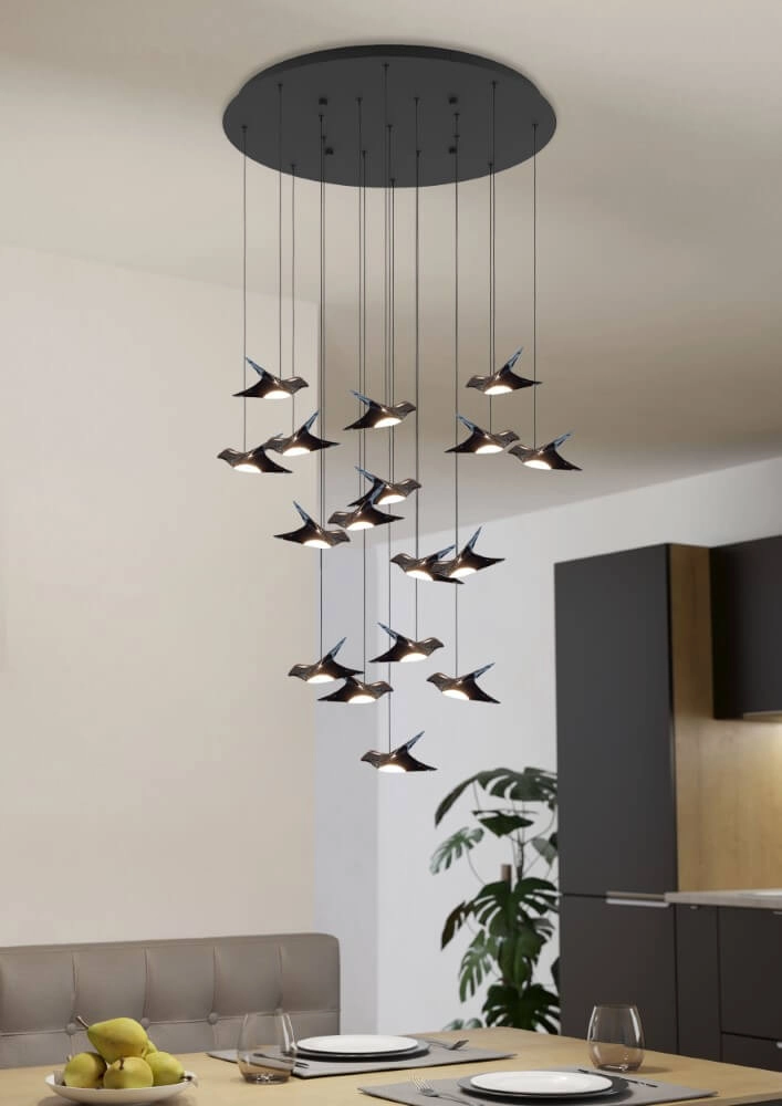 Lampe suspendue Paratebueno avec des oiseaux Stars of Light 9008606270644