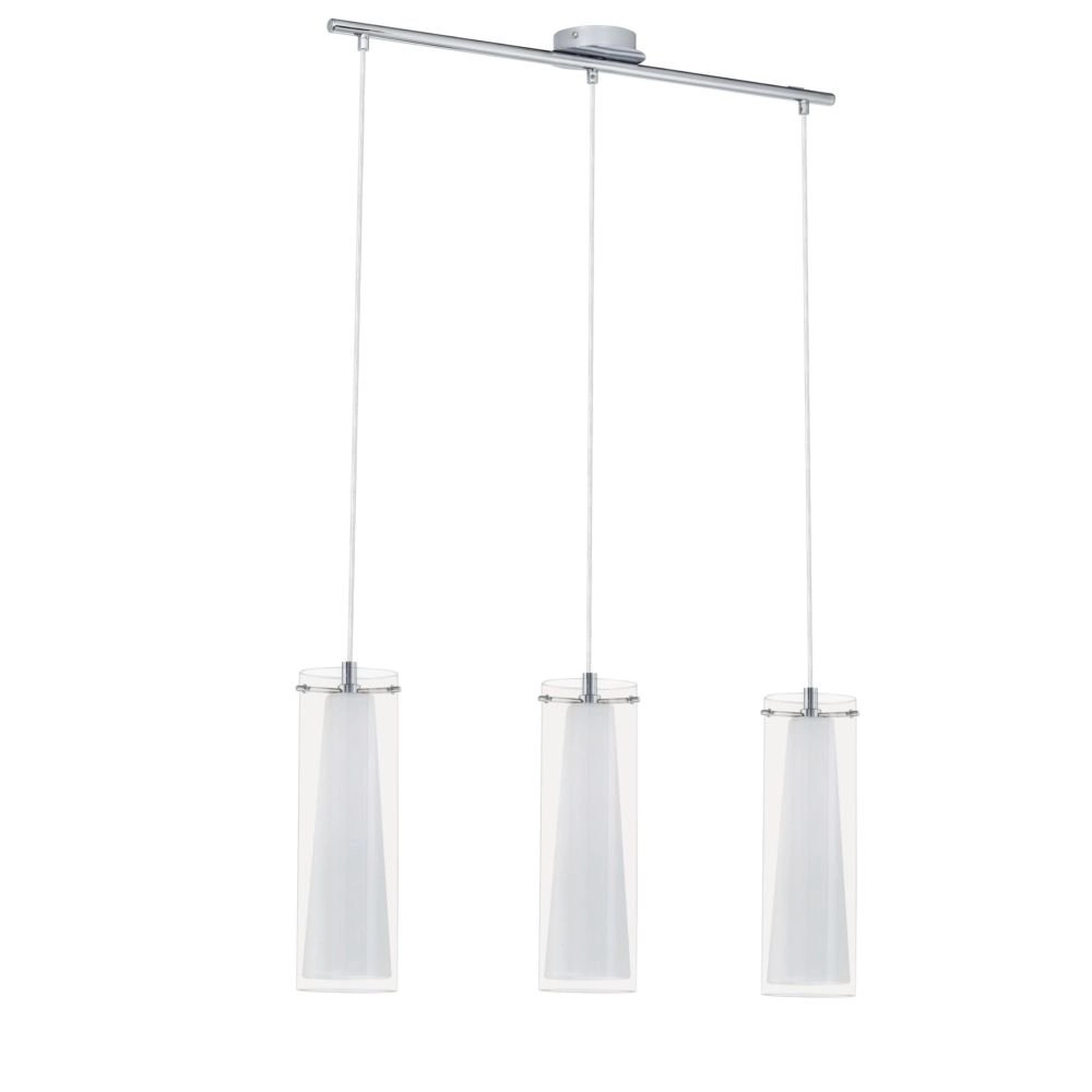 Lampe à suspension Pinto 3 lumières nickel mat Lampe à suspension Pinto 3 lumières nickel mat