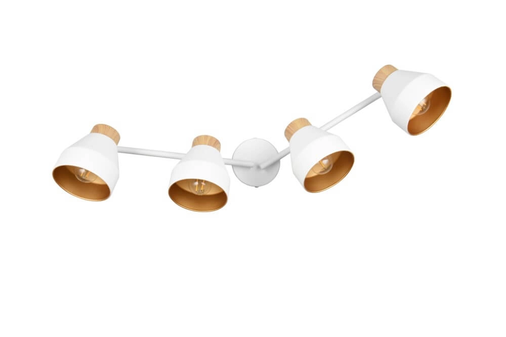 Plafonnier design 4 lumières Valentin blanc Trio 4017807637441