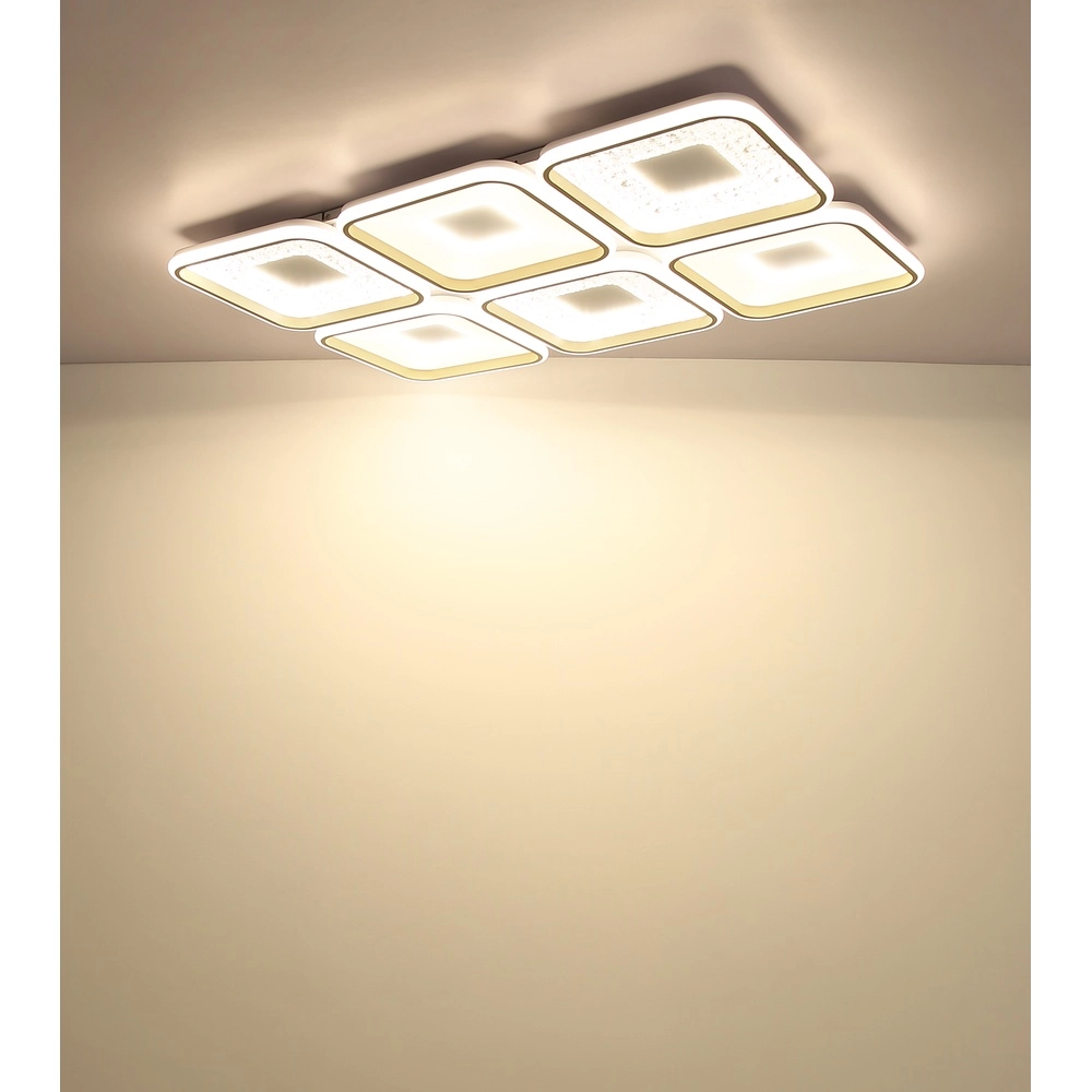 Plafonnier moderne Mosaiko 100cm brun sable Globo 9007371578764