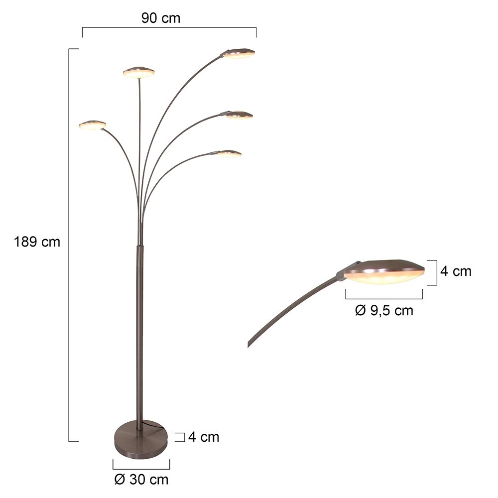 Lampadaire LED Mexlite Steinhauer 8712746114799