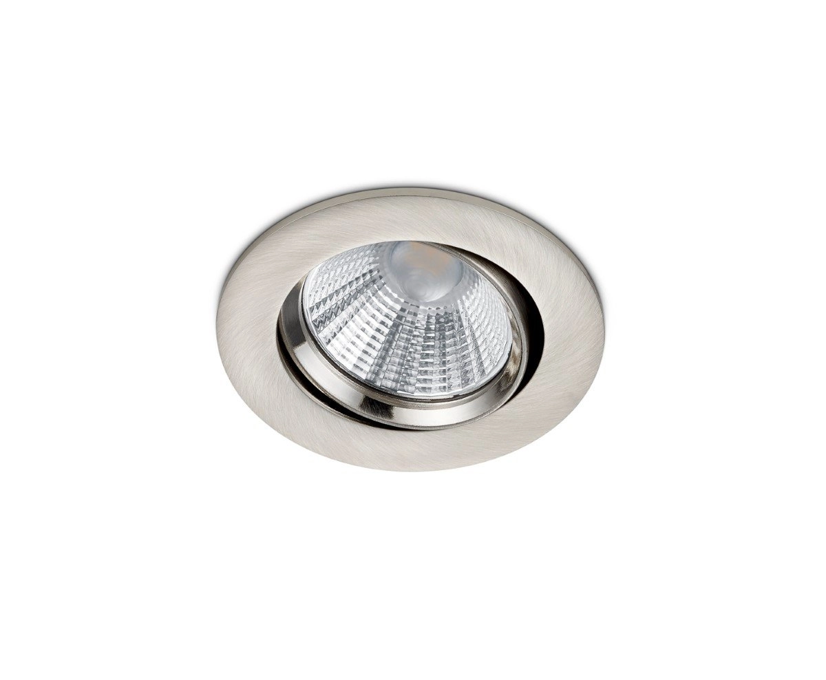 Spot encastré LED Pamir Round 5,5w - 3000K - 8,5cm gris métal Spot encastré LED Pamir Round 5,5w - 3000K - 8,5cm gris métal