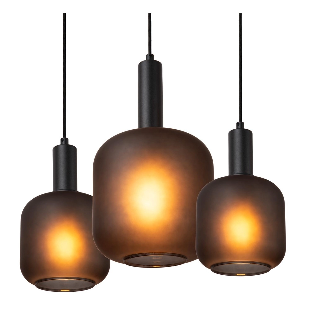 Lampe pendante noire Eloise 7 lumières Lucide 5411212452481