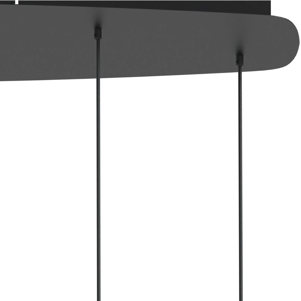 Lampe suspendue à 6 lampes Lisbourg Noir avec capuche beige beige Masterlight