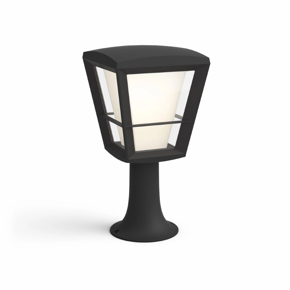 Lampe d'extérieur sur pied Hue Econic carré noir Philips 8718696170595