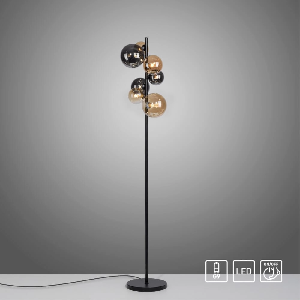 Lampadaire noir Popsicle conception Paul Neuhaus 4012248375532