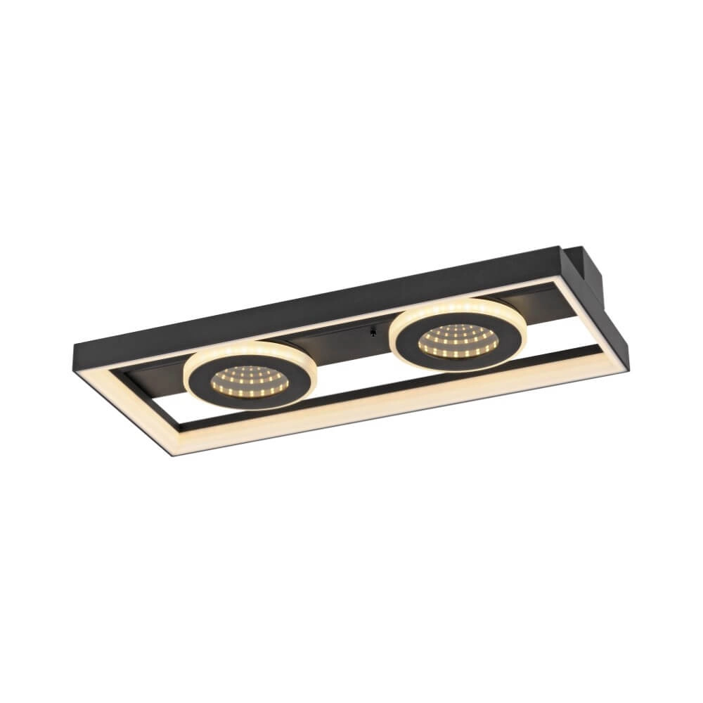 Plafonnier rectangulaire Traforo double Plafonnier rectangulaire Traforo double